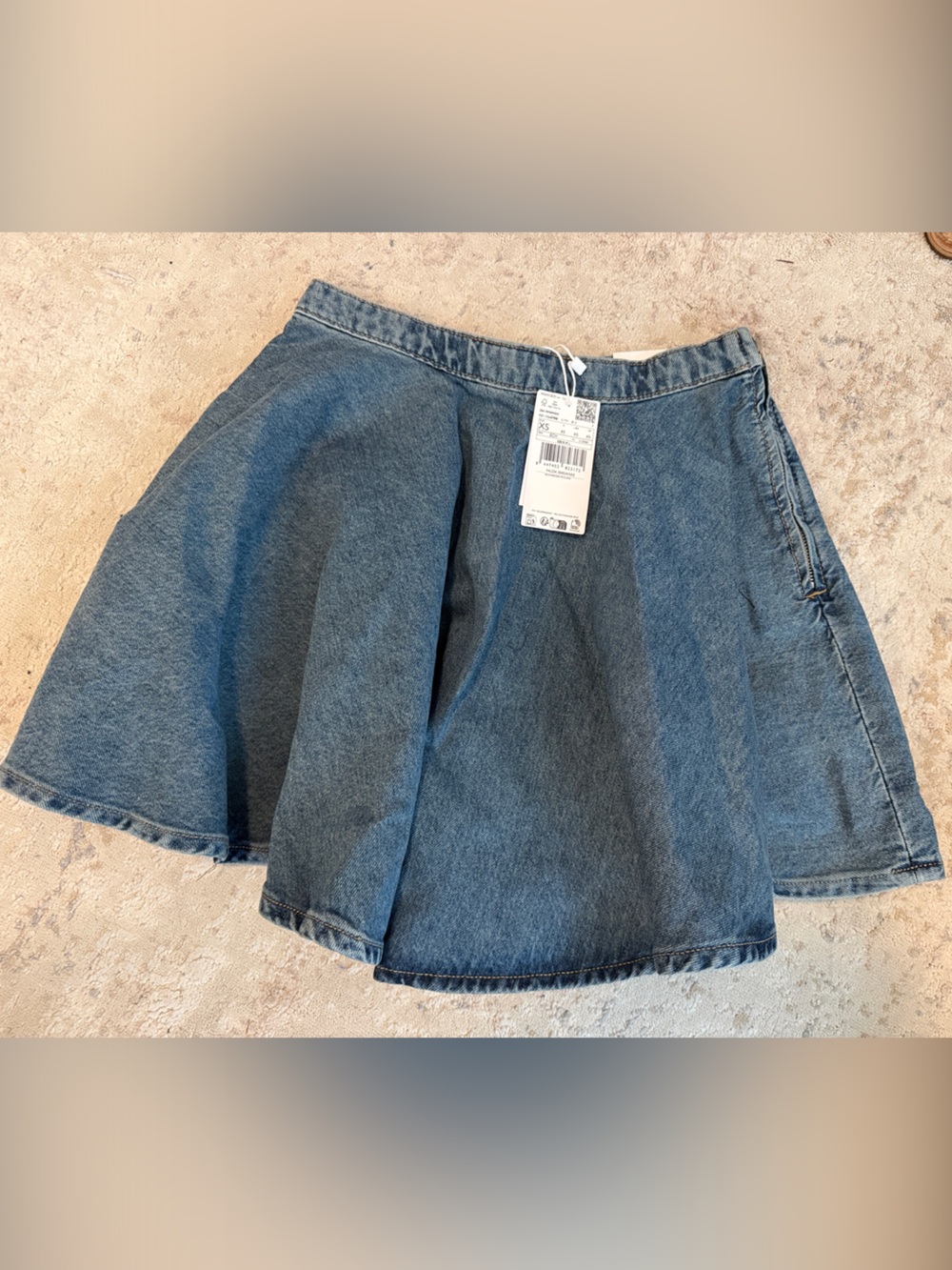 Mango Denim Mini Skirt in Classic Blue